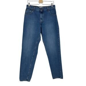 Vintage 90s Levi’s Womesn Relaxed Fit Jeans Size 12 Long Waist 30 Blue High Rise